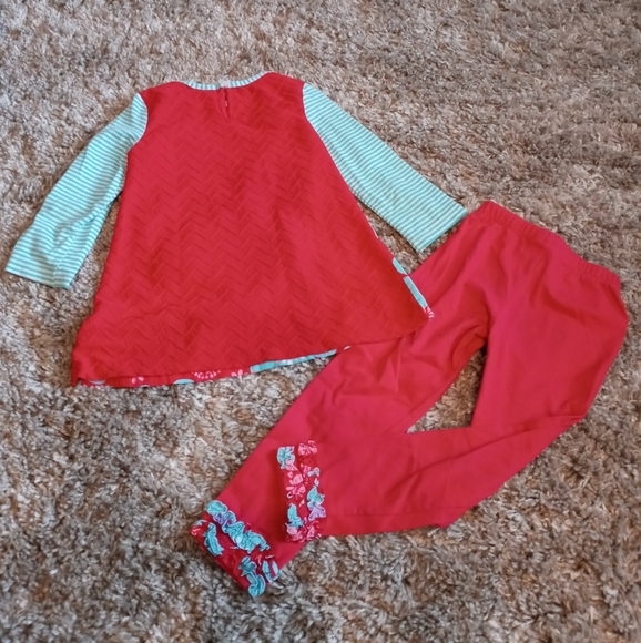 Counting daisies red butterfly girls set - Picture 3 of 3